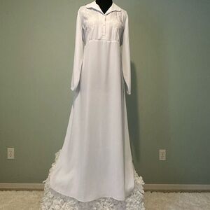 Simple White Ceremonial Dress